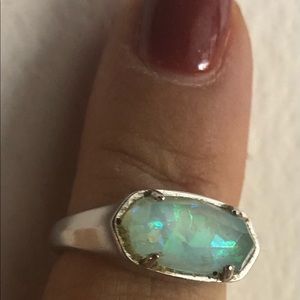 Kendra Scott opal and silver ring
